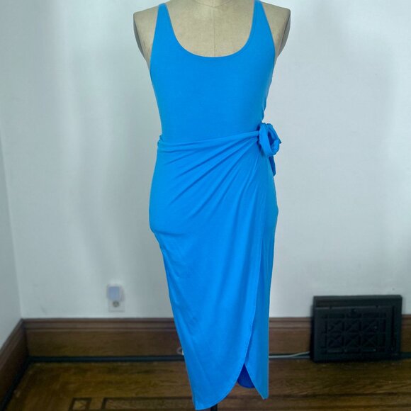 Reformation Kaila Knit Blue Dress - Size 4 - Picture 3 of 5